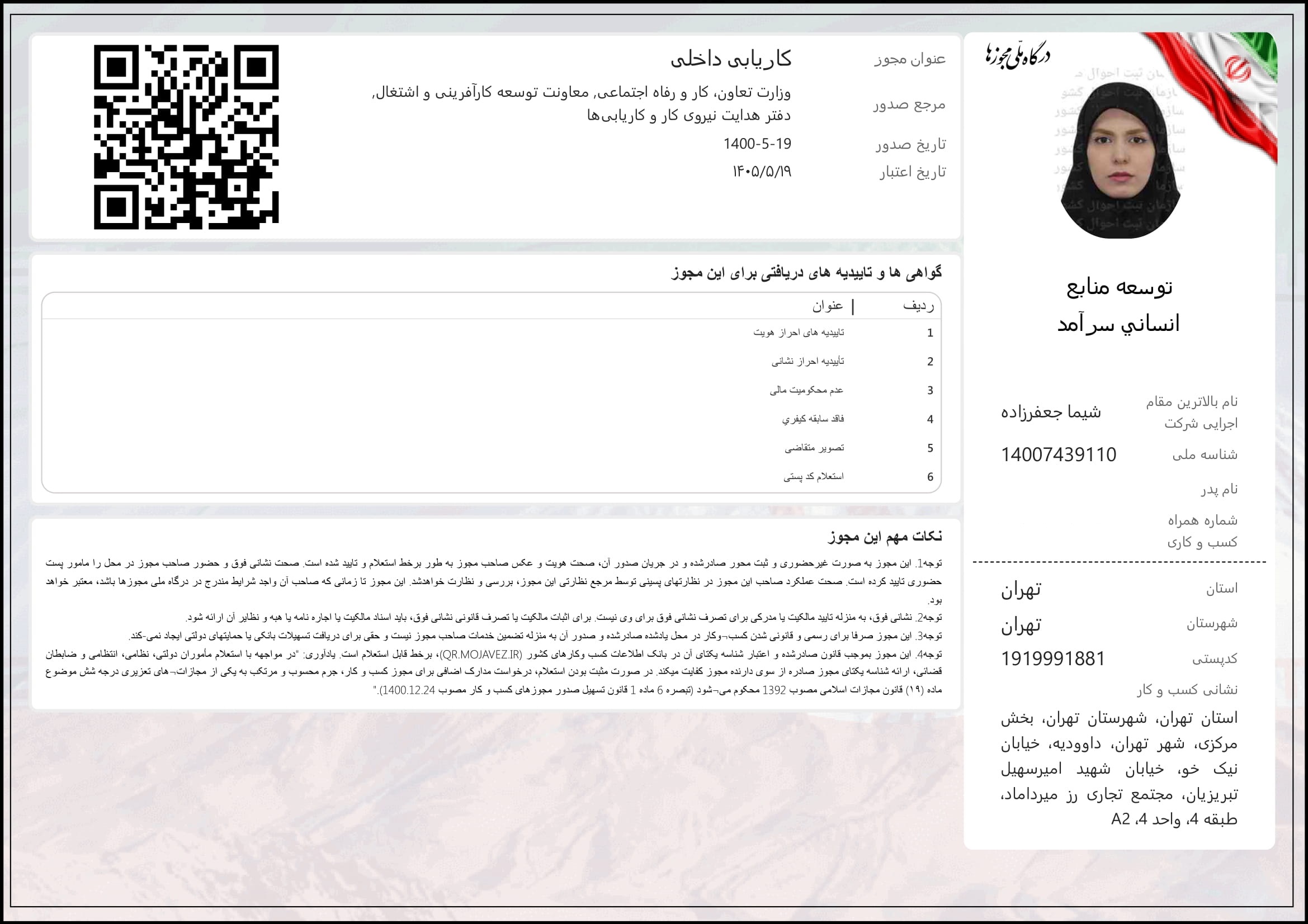 درگاه ملی مجوزهای کشور