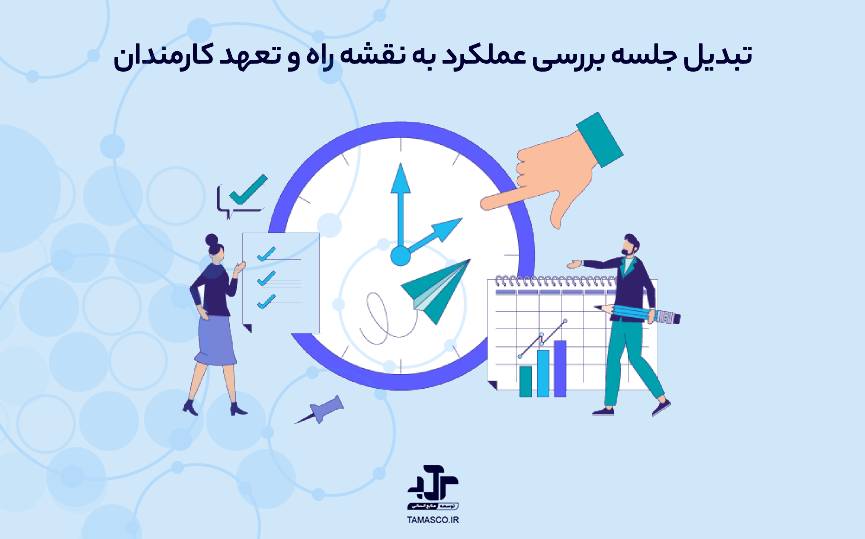 تبدیل جلسه بررسی عملکرد به نقشه راه و تعهد کارمندان